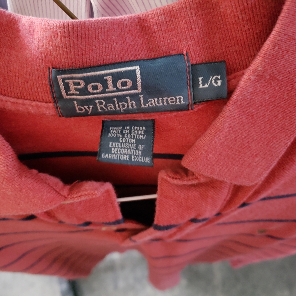 Polo Ralph Lauren Redish Striped Shirt